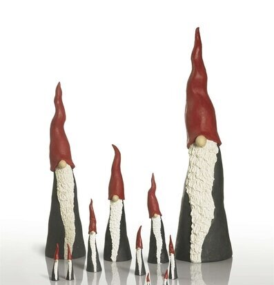 Bild av dekorativa tomtar med minimalistisk design