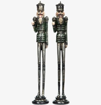 Bild av traditionella nötknäppare i grön uniform