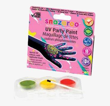 Bild av färgglad UV-färg för fest och kreativt uttryck