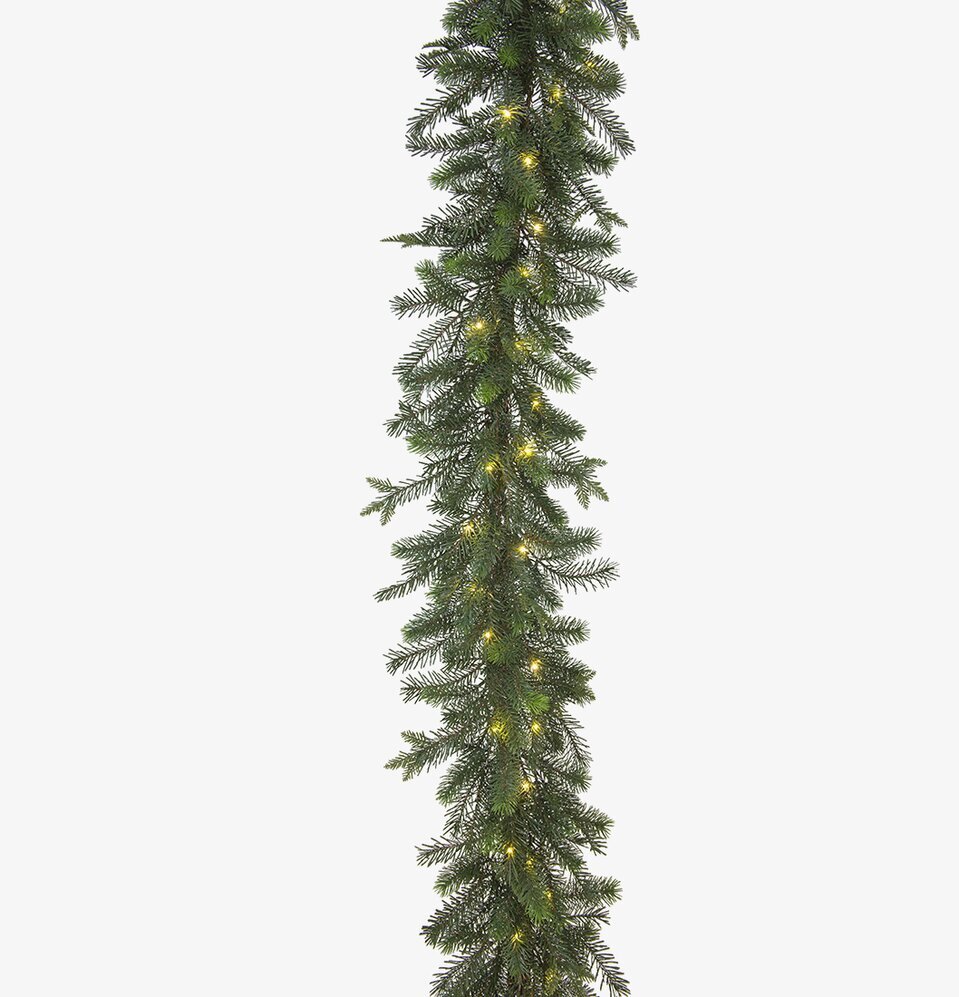 Grangirlang Med Ljus från Mr Plant med realistiska barr