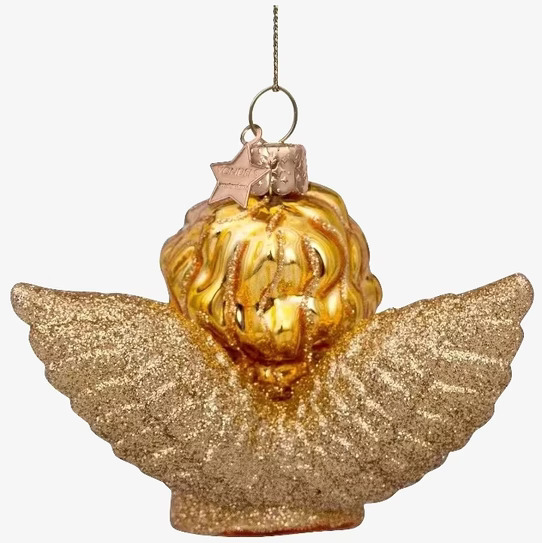 Julgranshänge Shiny Gold Angel från Vondels i guldglans