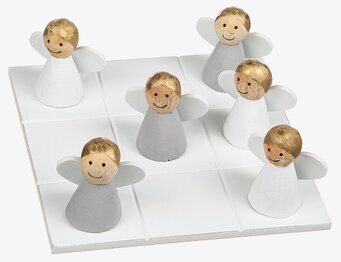 Bild av klassiskt brädspel med änglatema i modern stil