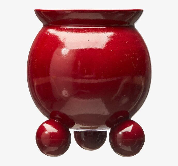 Anya Kruka L Röd från Wikholm Form med glänsande yta