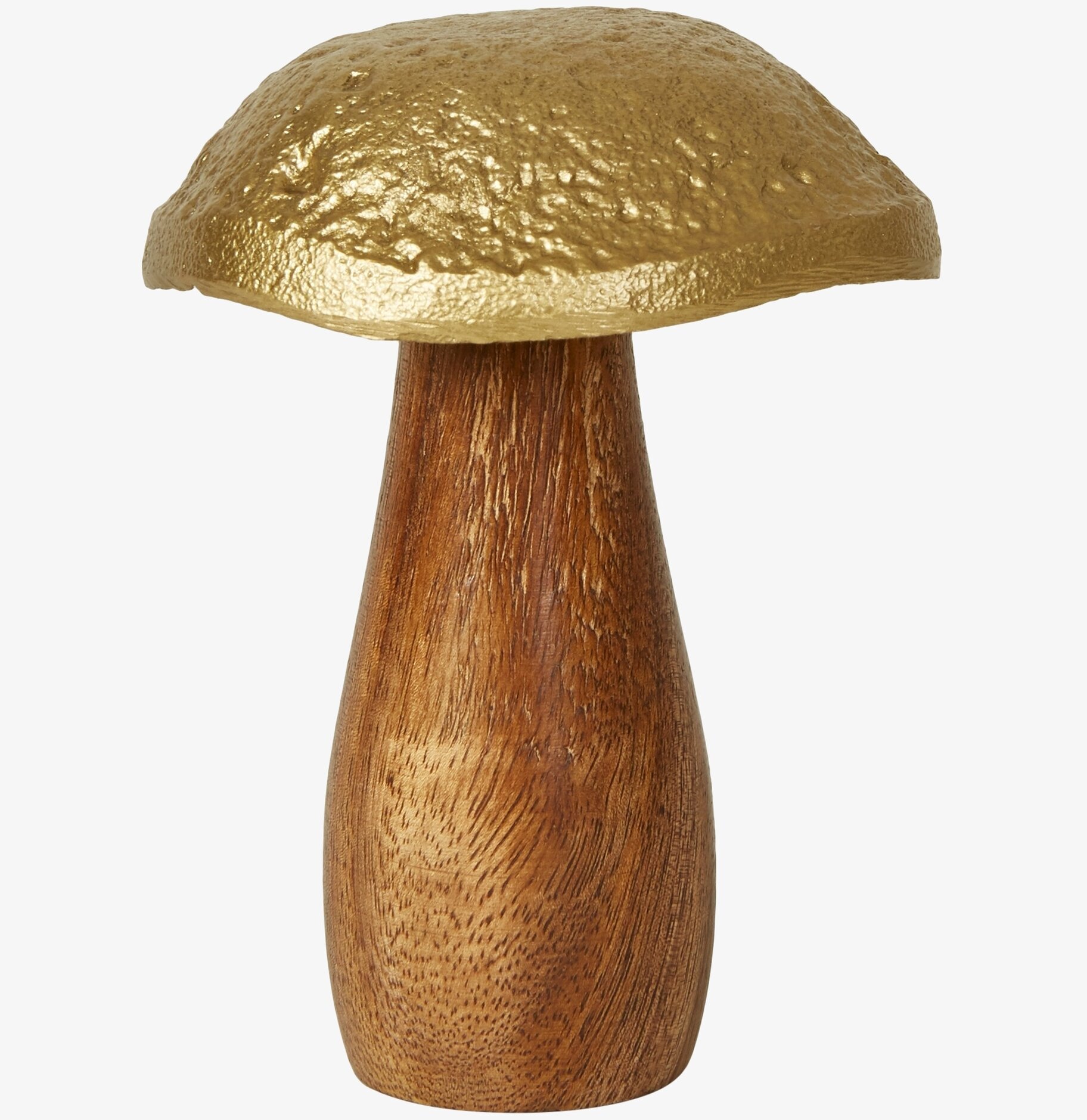 Bild av fascinerande dekorativ svamp i trä och guld