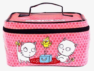 Kitkatt-paket från Derriére la porte med rosa och katter