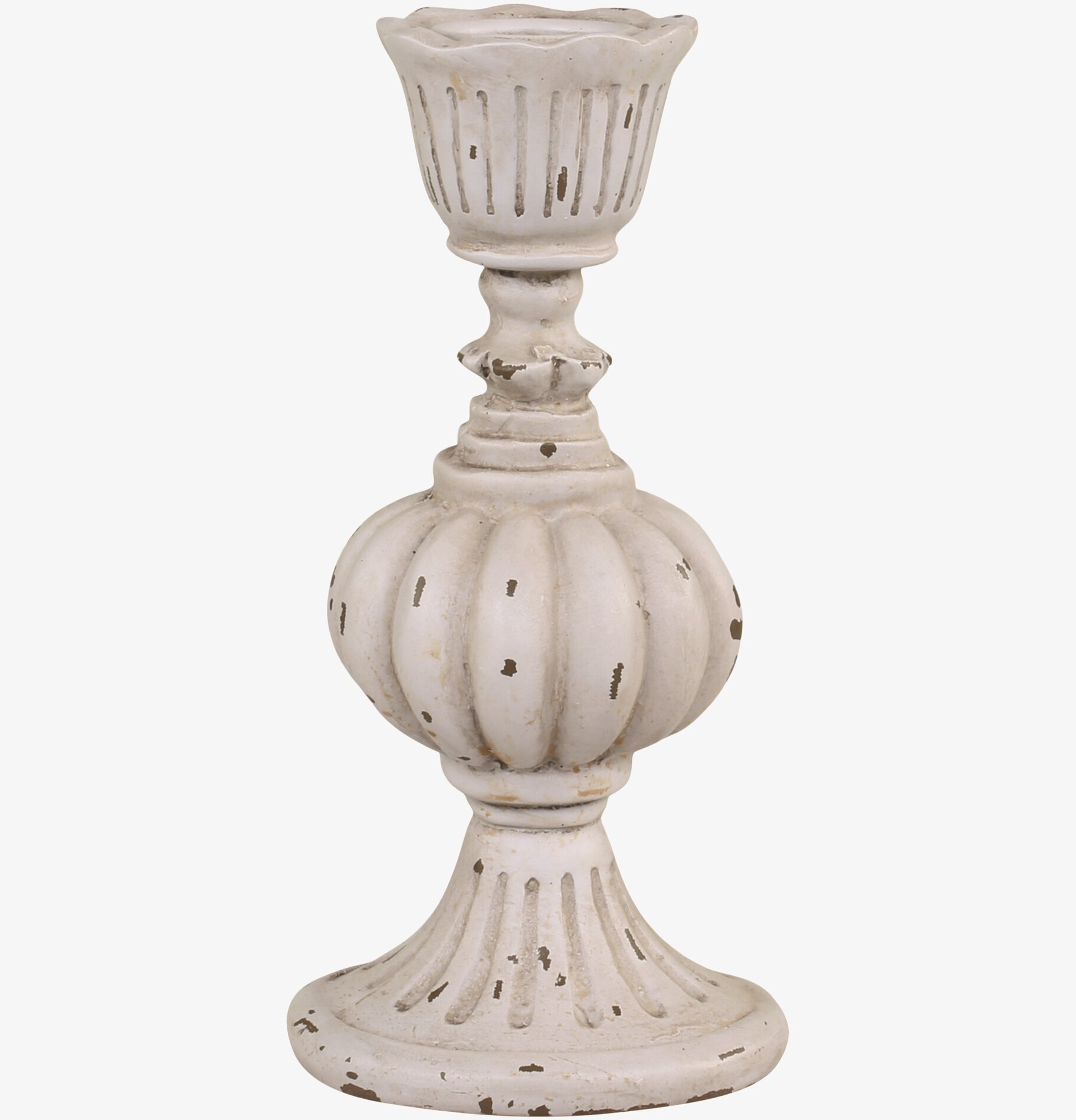 Ljusstake #1 Antikgrå från Chic Antique med antik finish