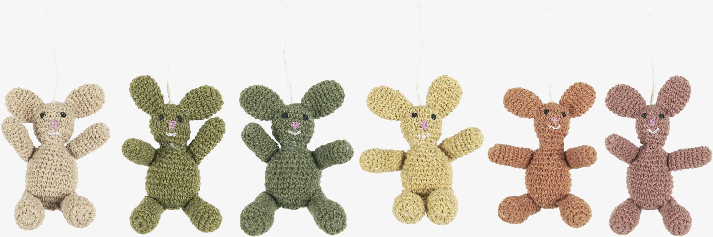 Handvirkad Påskhare från IB Laursen i olika färger