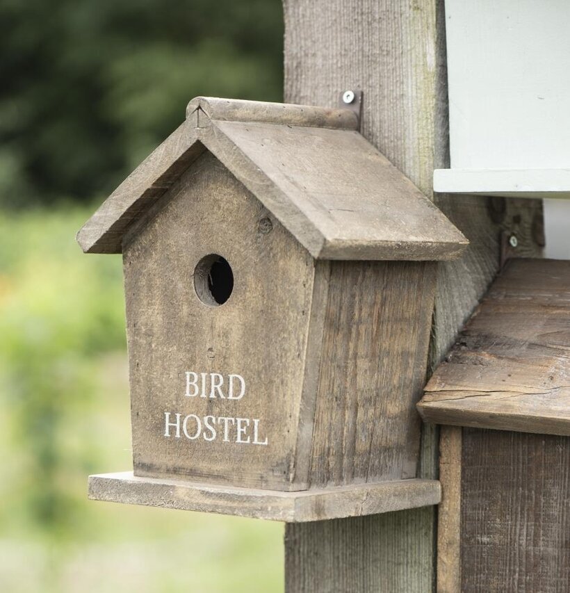 Fågelholk Bird Hostel från IB Laursen i rustik trädesign