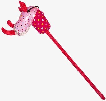 Bild av färggrann och fantasifull käpphäst för barn