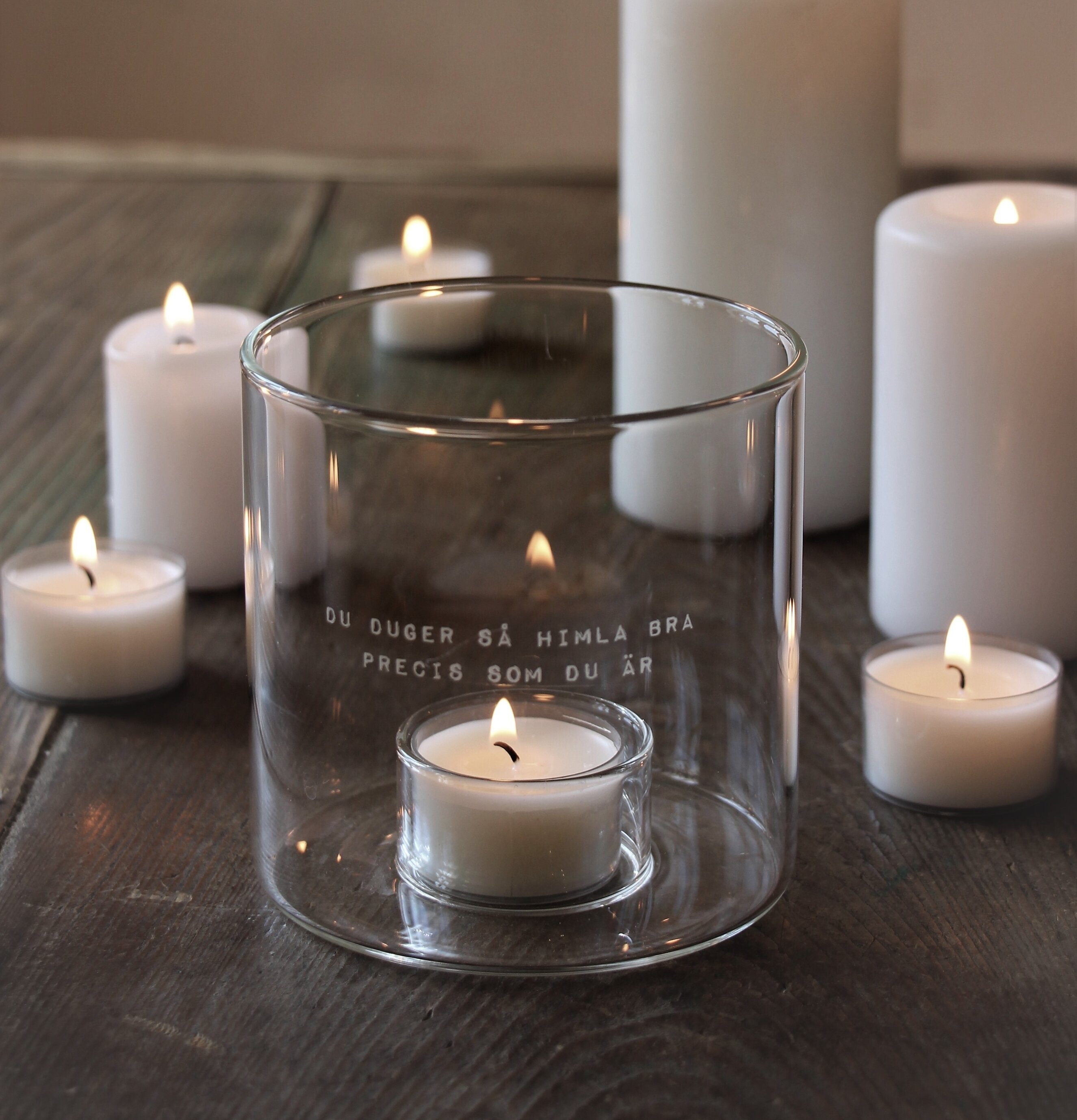 Ljuslykta - Du Duger Så Himla Bra från Majas Cottage