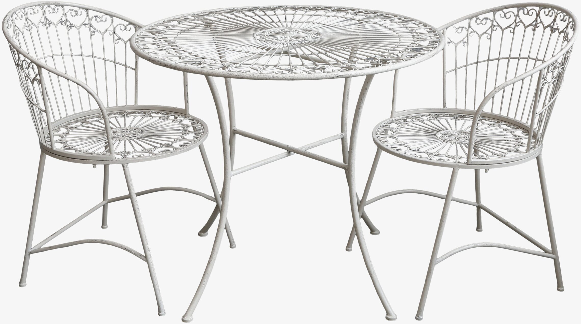 Bild av smakfullt och detaljrikt caféset i metall