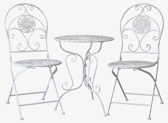 Bild av smakfullt och tidlöst caféset för utomhusbruk