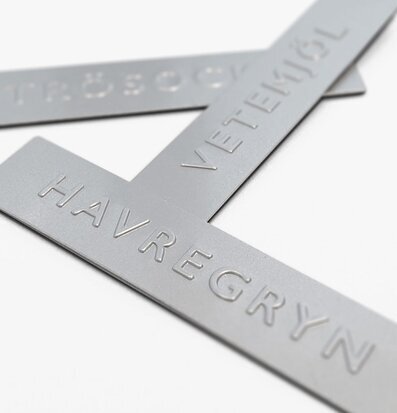 Bild av stilrena och funktionella förvaringsetiketter