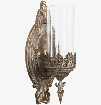 Bild av elegant väggmonterad ljushållare i metall