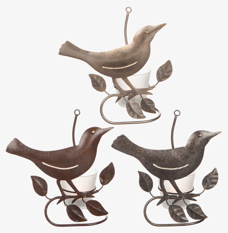 Ljuslykta Fågel Vägg från Different Design i metall