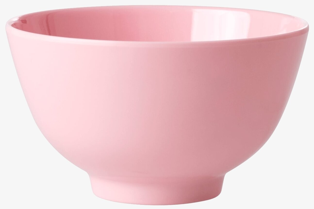 Skål Melamin Liten från Rice i rosa, hållbar och stilren