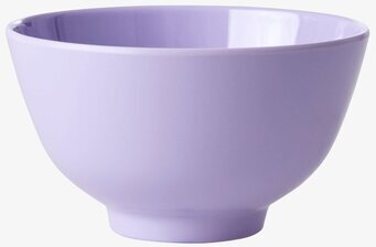 Bild av en lavendelfärgad melaminskål för vardagsbruk