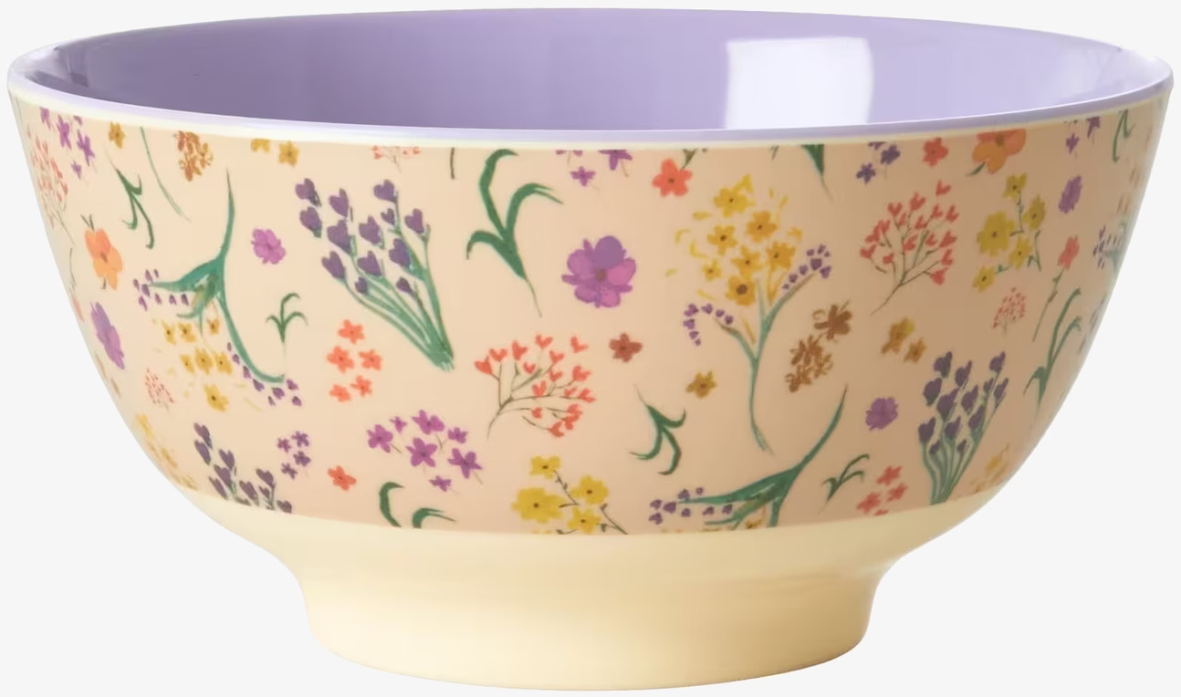 Skål Wild Flower Print från Rice med färgglatt blommönster