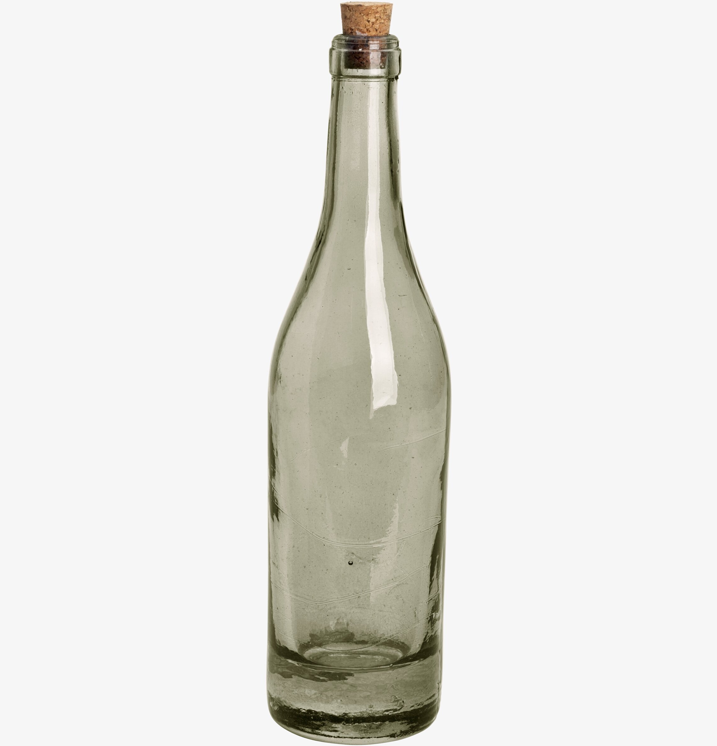 Flaskvas Rökgrå, 0,5L från Dixie i glas med korkdetalj