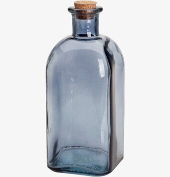 Bild av elegant dimblå bordsflaska med stilren design