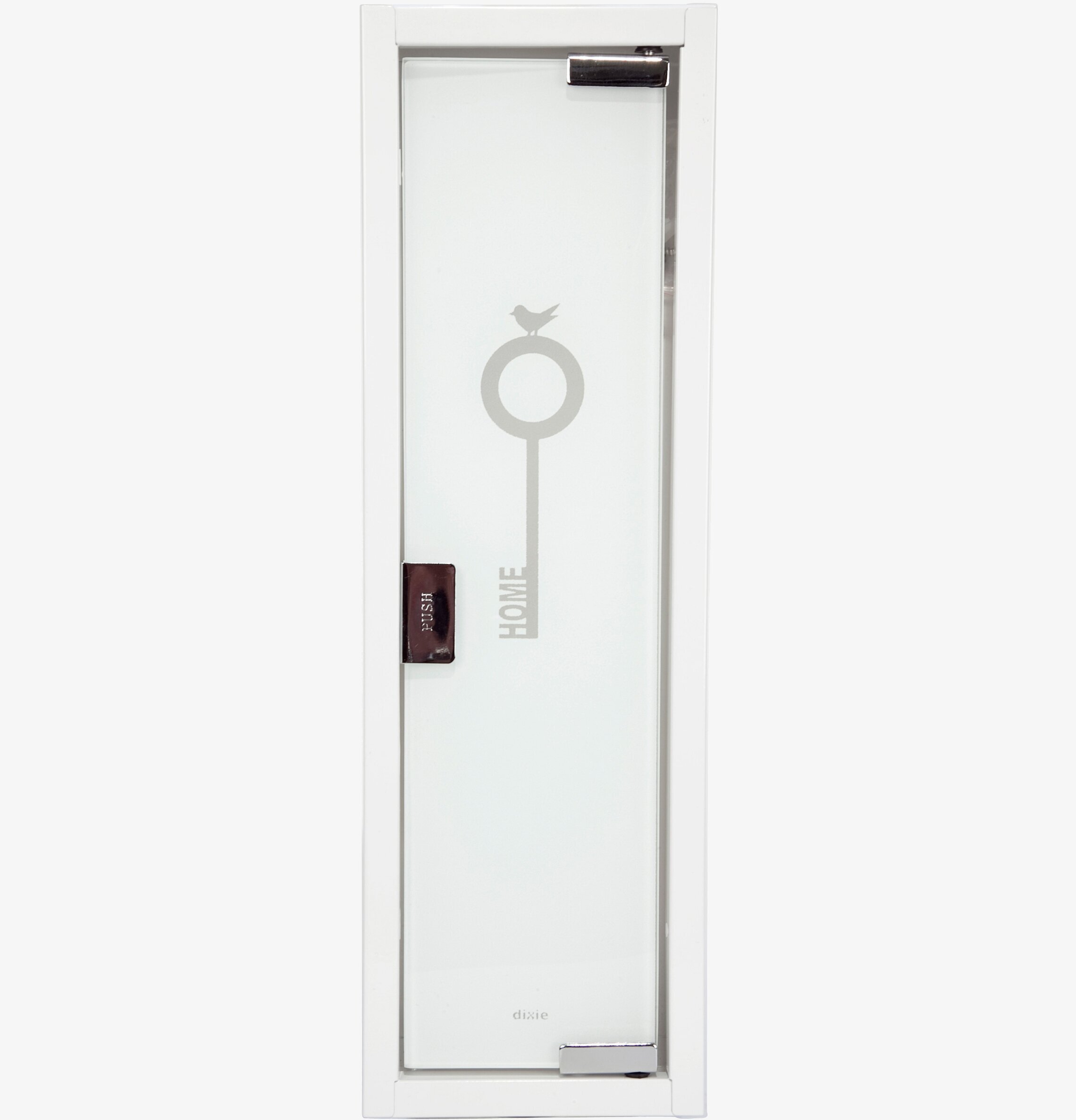 Bild av stilrent och funktionellt nyckelskåp i vitt