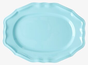 Bild av ovalt serveringsfat med mjukt böljande kant