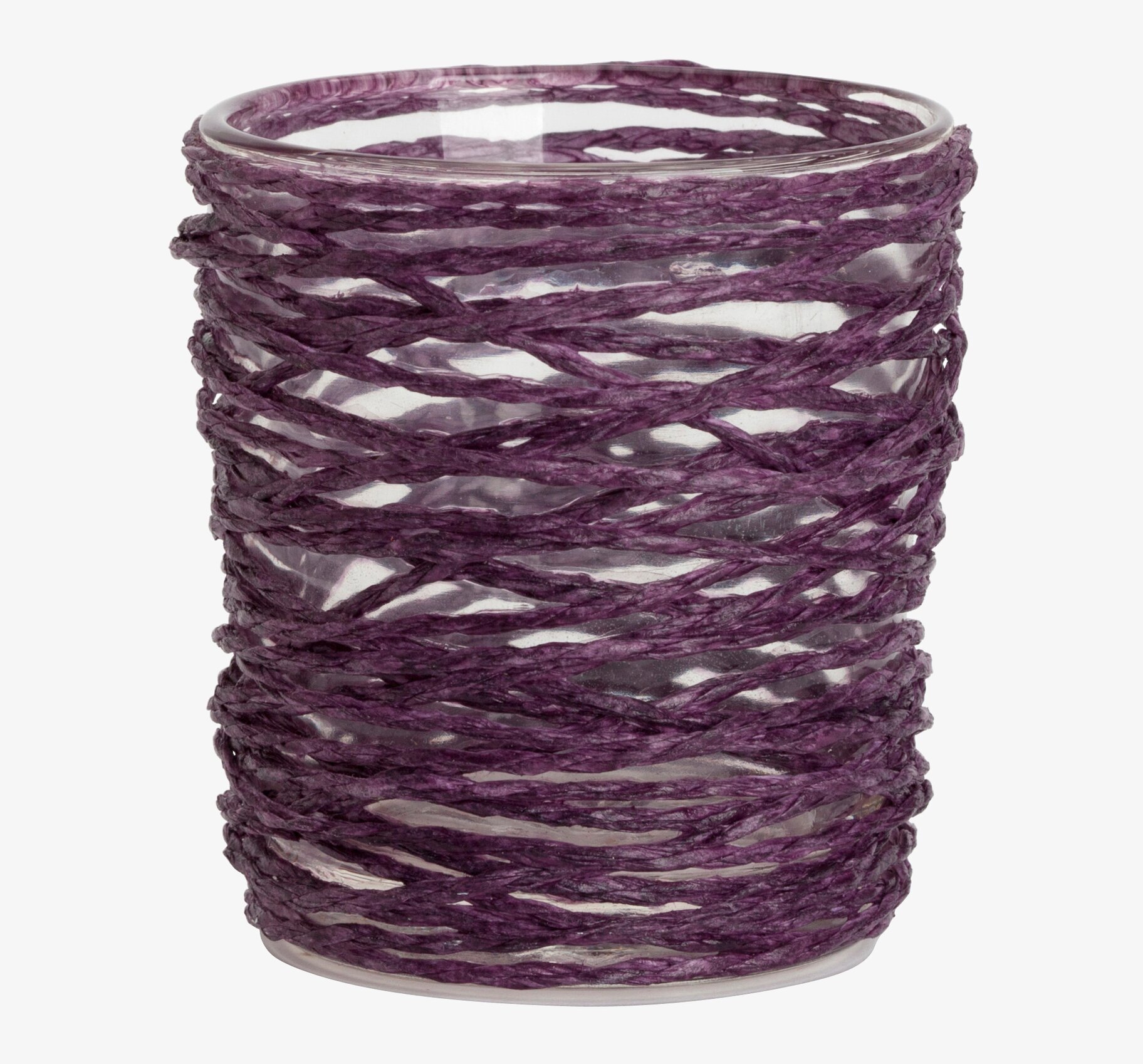 Bild av stilren trådlykta med auberginefärgade trådar