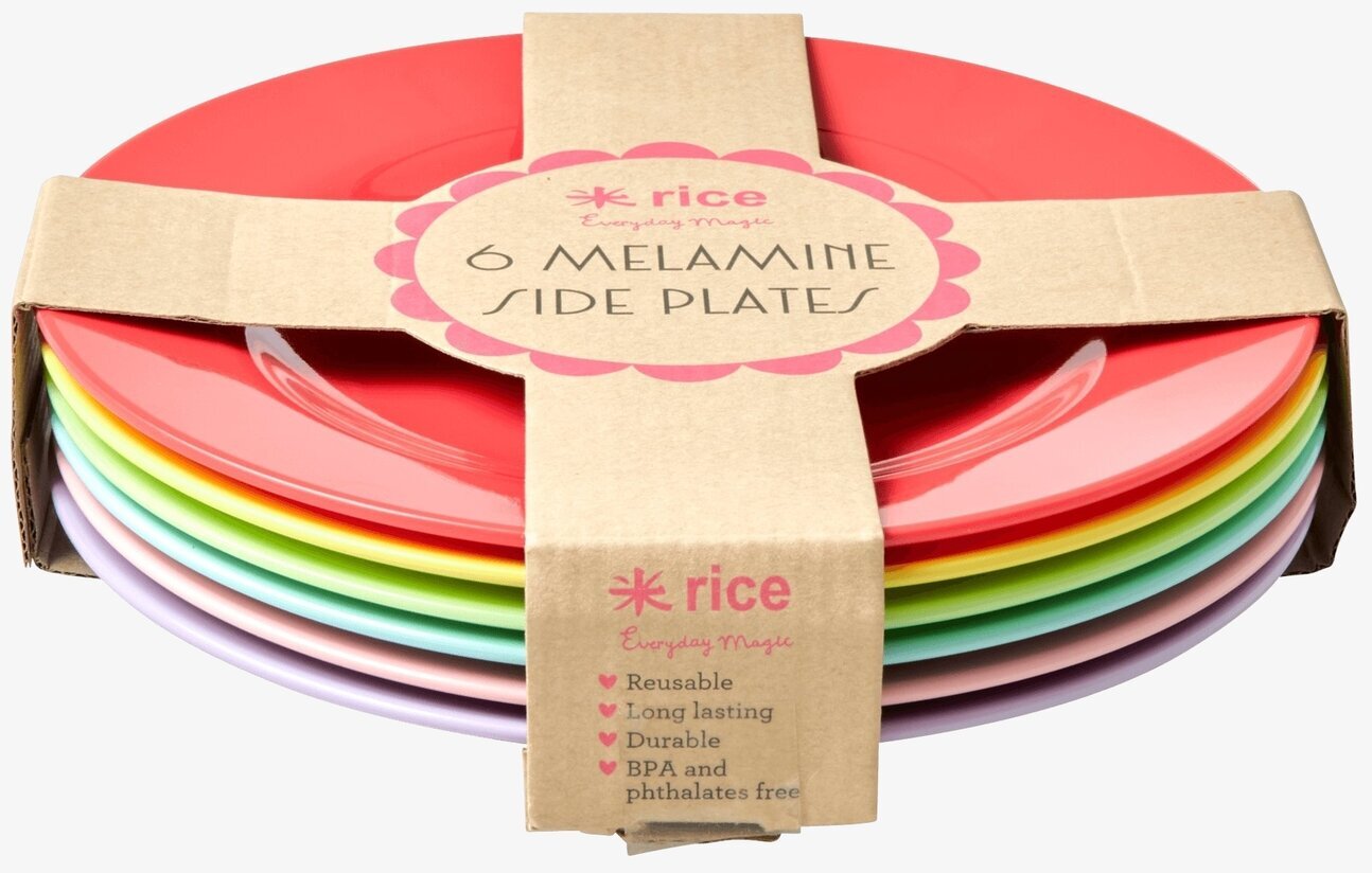 Assietter 6-Pack - Yippie Yippie Yeah Colors från Rice