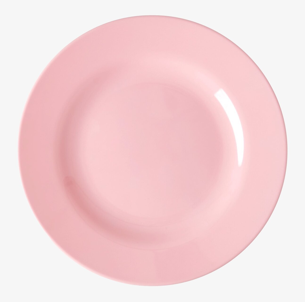 Bild av elegant ljusrosa assiett med klassisk form