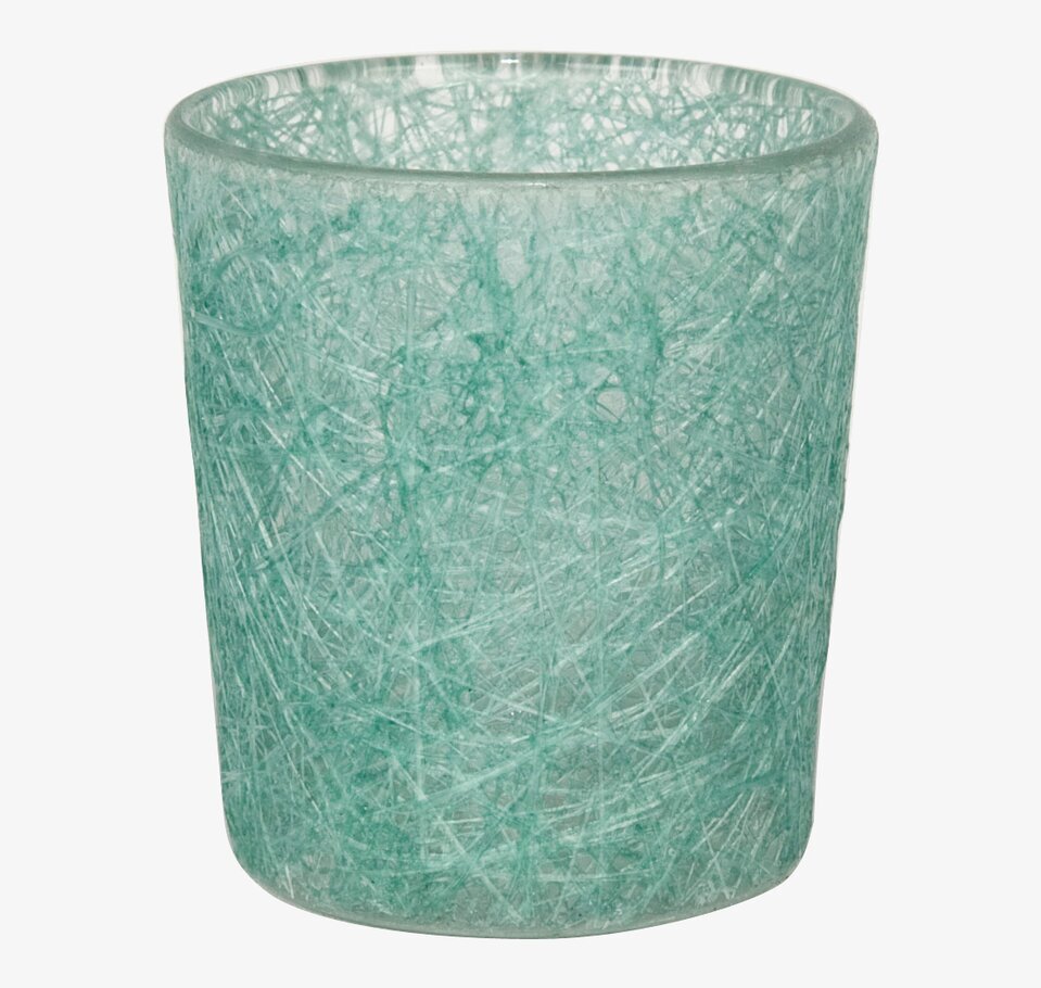 Foto av glasfiberlykta i oceangrön färg, harmonisk design