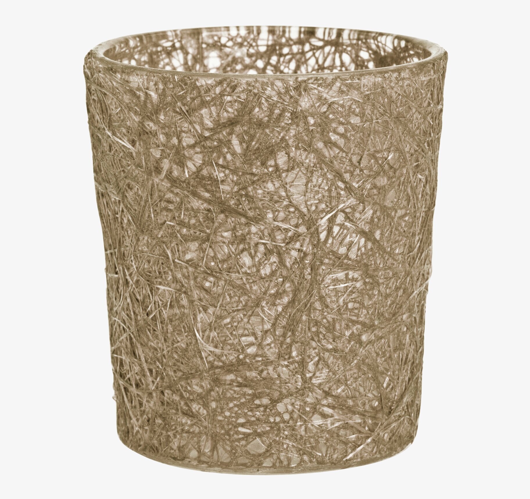 Bild av stengrå glasfiberlykta med unik struktur