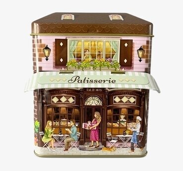 Plåtburk Markishus Patisserie från Bromma Kortförlag