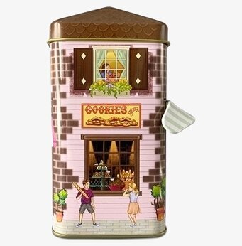 Bild av färgstark plåtburk med retrocharm och stil