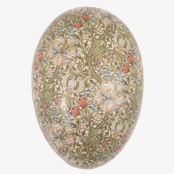 Bild av elegant påskägg med naturinspirerat mönster