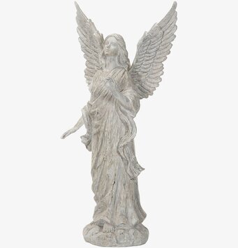 Bild av en detaljerad och ståtlig ängelskulptur
