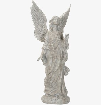 Bild av detaljerad ängelskulptur med antik känsla