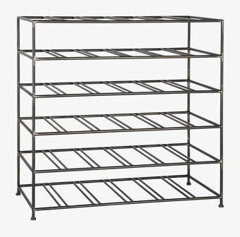 Bild av stilrent och praktiskt vinställ i metall