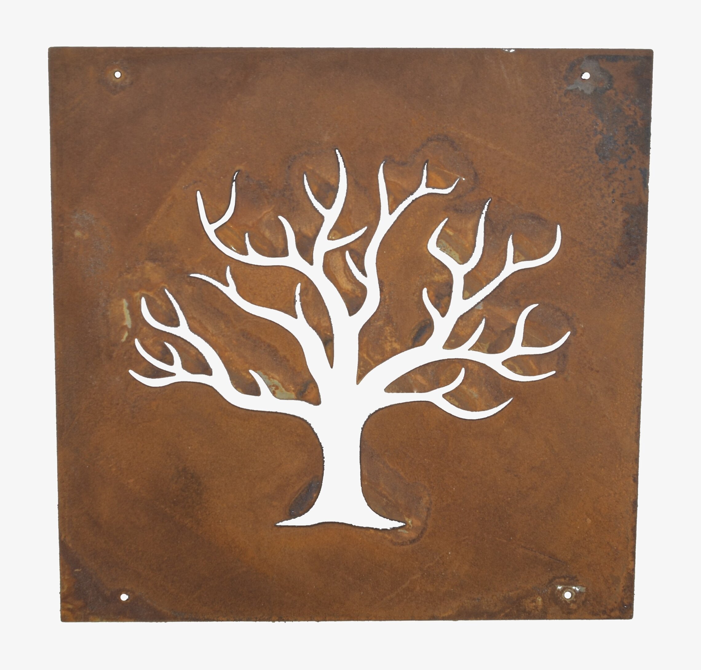 Skylt Träd Rost (armeringsnät) från Lind Decoration
