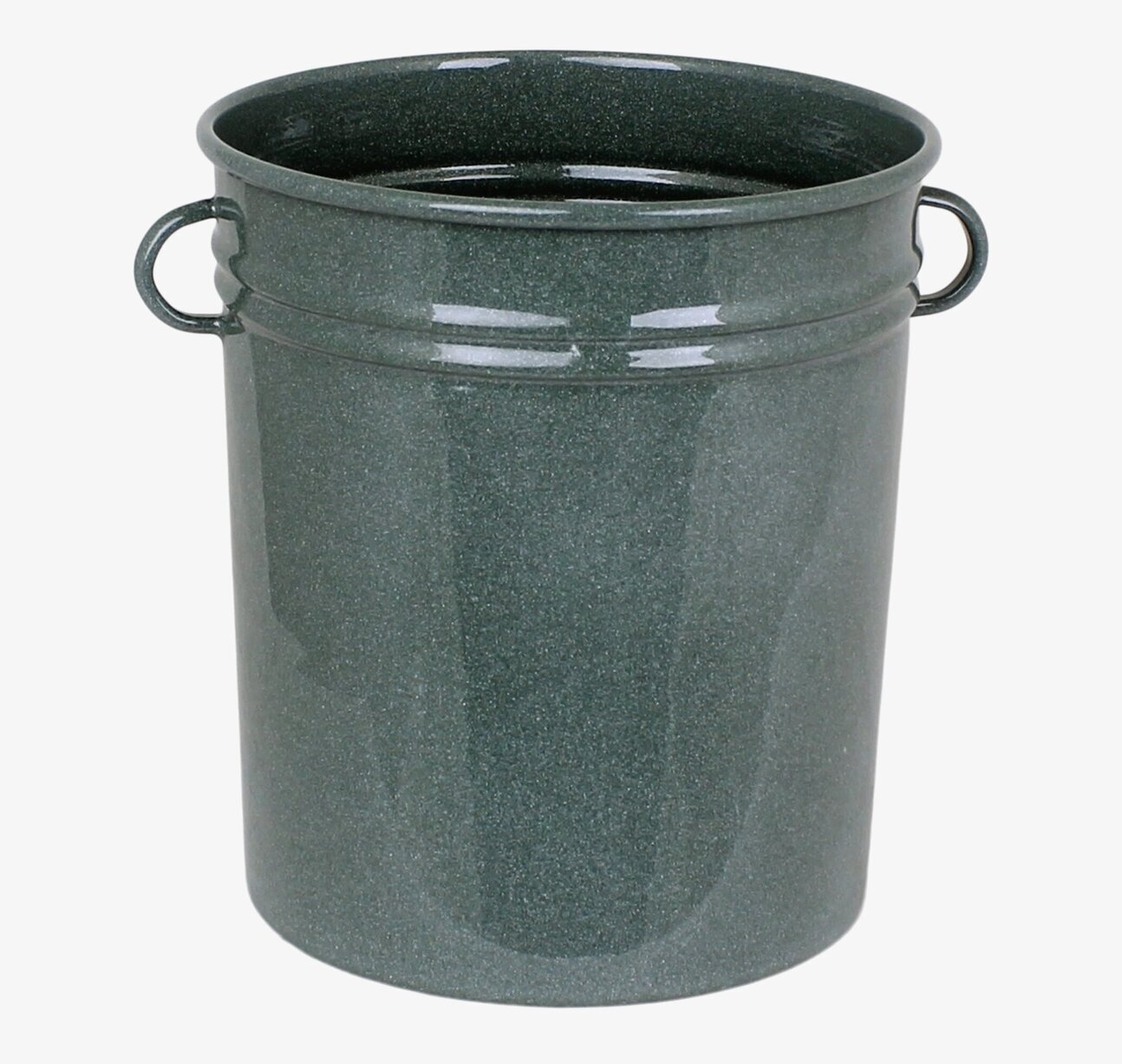 Foto av stilren och funktionell grön redskapsburk