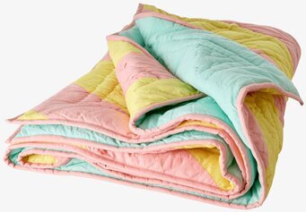 Bild av livfull och lekfull bomullsfilt i glada färger