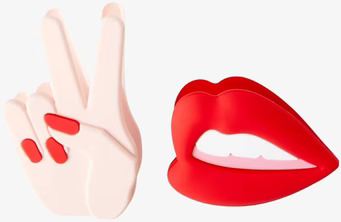 Bild av lekfulla och färgglada påsklämmor i silikon