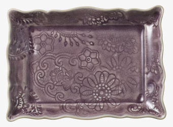 Bild av rektangulär serveringsplatta i lavendel