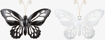 Foto av eleganta fjärilar i hamrad plåt för väggar