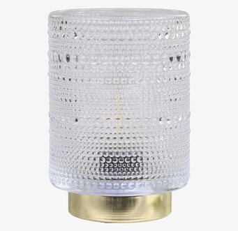 Bild av unik lampa med mönster och LED-belysning