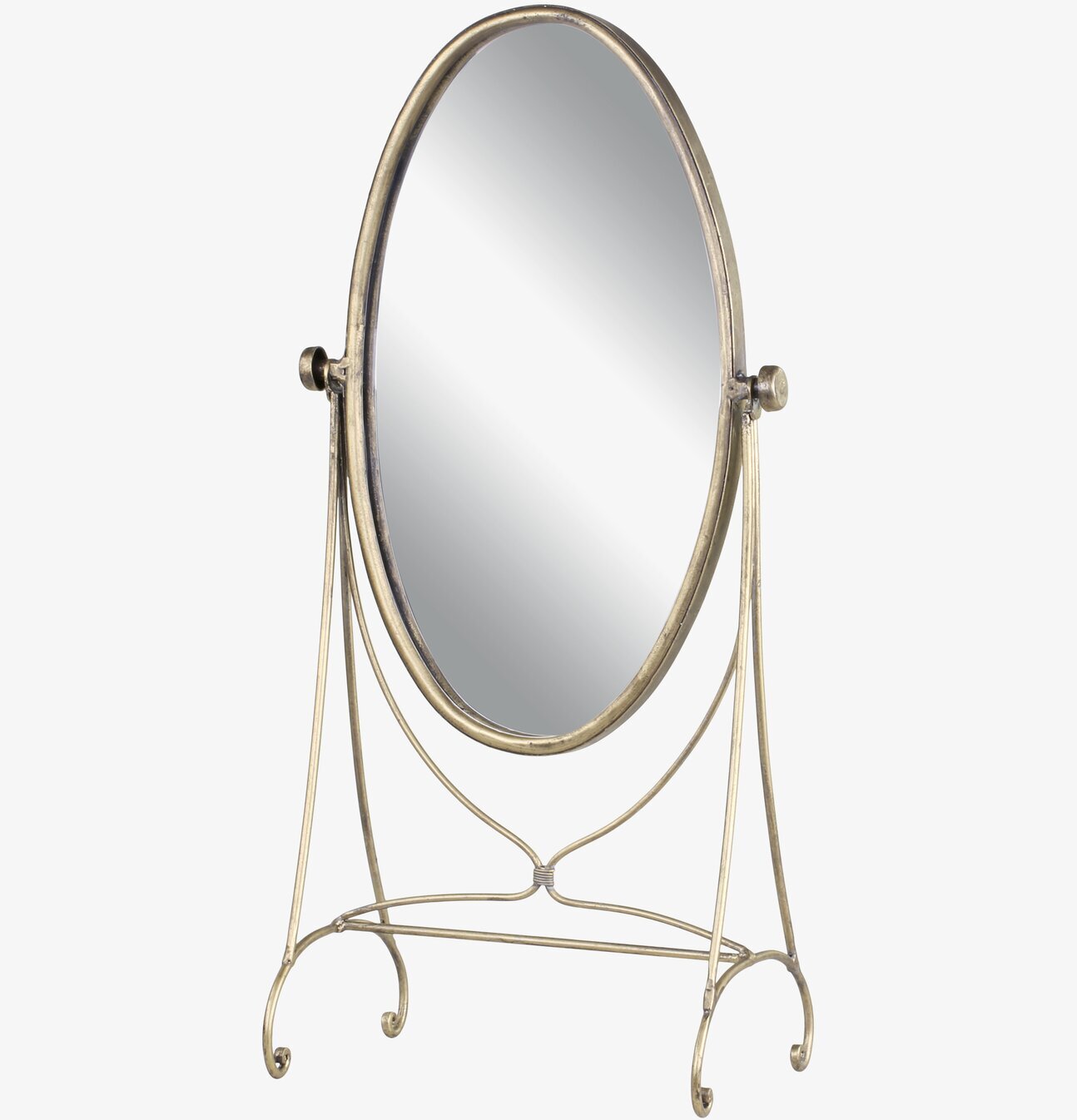 Bordsspegel Antik Mässing från Chic Antique med oval form