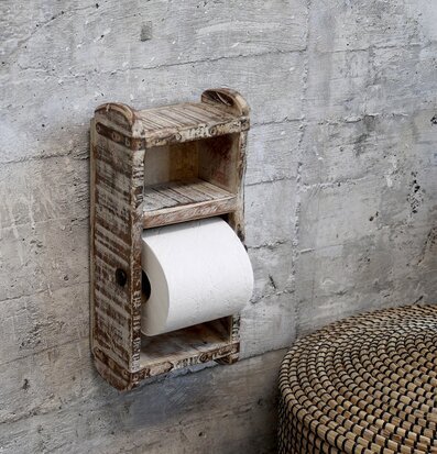 Bild av stilfull toalettpappershållare i vintage stil