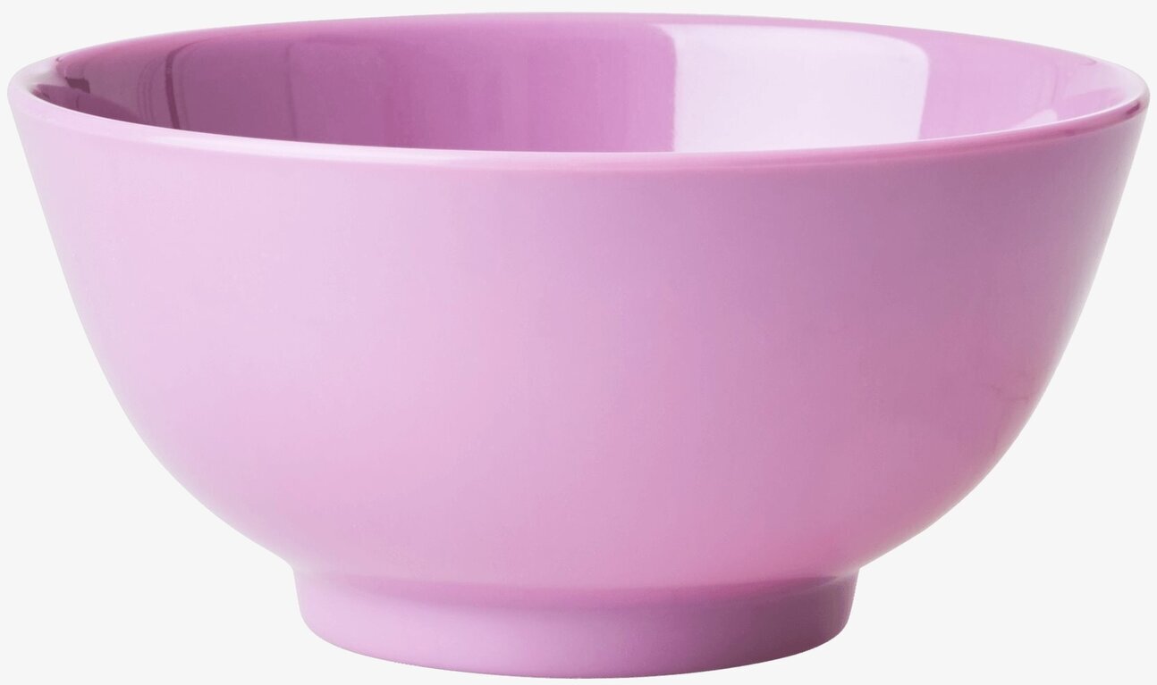 Skål Melamin Medium från Rice i livfull rosa nyans