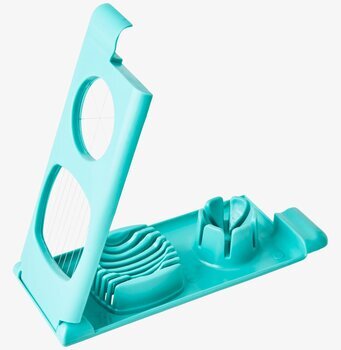 Bild av ljusturkos äggdelare för skivor och klyftor