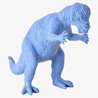 Bild av en detaljerad och färgglad leksaksdinosaurie