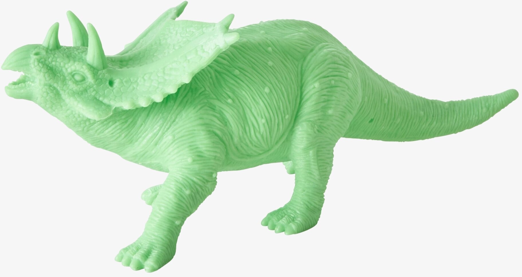 Leksaksdinosaurie Rice från varumärket Rice i ljusgrön färg